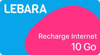 Recharge Internet Lebara 10 Giga
